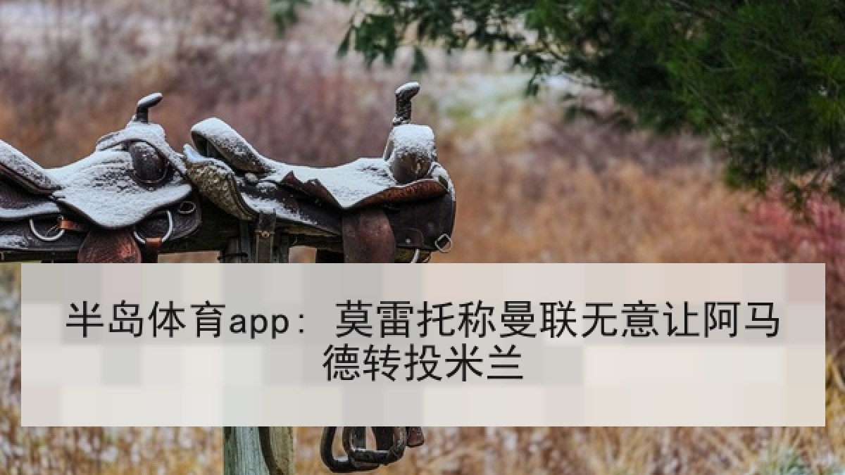 半岛体育app: 莫雷托称曼联无意让阿马德转投米兰